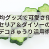 100均グッズで可愛さ倍増！セリア＆ダイソーのデコきゅうり活用術
