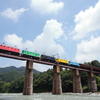 秩父鉄道　五輪カラーのデキ5重連を撮る！！