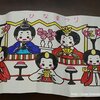 高齢母の、ひなまつりの塗り絵、「旧暦のひな祭り」は4月3日