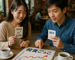 ☕Z世代に拡大中！カフェで始める“投資ごっこ”とは？｜ゲーム感覚で学べるアプリ特集📱💰