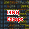 【C#,LINQ】Except～配列やリストの差集合が欲しいとき～