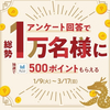 【懸賞】1/9-3/17 三井ショッピングパークアンケート1万人に500P