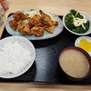 西川口の「あおき食堂」で唐揚げ定食を食べました🐔