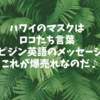 「ハワイはやっぱこれだぜ♬」なマスク色々