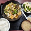 西川口の「あおき食堂」でエビとイカのうま煮定食を食べました★