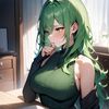 green hair (緑髪) by Animagine XL V3.1