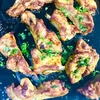 スペアリブのオーブン焼き　カレーパウダーとターメリックを加えて　