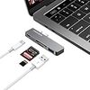 OneOdio USB C ハブUSB Type C ハブ MacBook Pro 13/15 2016/2017/2018 対応 4K HDMIポート USB 3.0ポート*2 Micro SD/SDカードリーダー サンダーボルト3 充電ポートドッキングステーション アルミニウム (4in1ケープル)