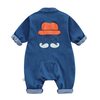 【GAP萌え不可避!?】EnDastのひげイラスト入りデニムロンパースで、わが子をちょい悪おしゃれベビーに大変身！