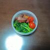 今週のミニタッパー弁当と、体調がよさめ。