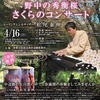 『近野 桜 夢物語』　「野中の秀衡（ひでひら）桜 さくらのコンサート」。