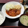 西川口の「あおき食堂」で鶏肉のトマト煮定食を食べました★