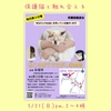 ☆保護猫を家族に☆ ねこのおうちさがし＠忠岡 5/21(日)開催のお知らせ