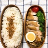 20190318鶏の黒酢照り焼き弁当＆寝癖