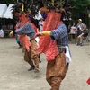 シシが集まる立石寺。