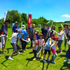 【日記】2016年7月30日(土)「青空と緑な多摩川河川敷での「チャンバラ合戦-戦 IKUSA-×こすぎの大学」」