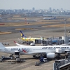 羽田空港展望デッキでヒコーキ観察