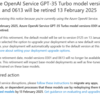 Azure Open AI GPT-3.5 Turbo 初期モデルは 2025 年 2 月で EOS を迎えます