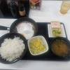 吉野家　ハムエッグ納豆定食