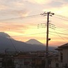 夕焼け富士山