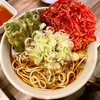 立ち食い蕎麦 酒処 稜（綾瀬）かけそば＋ジャンボゲソ天＋紅生姜天＋ゴーヤ天＋ピーマン天