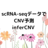 single cell RNA-Seqデータから コピー数変異を予測