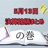 5月13日　決算銘柄まとめ