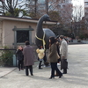 恩賜上野動物園のエピオルニス（銅像）