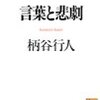 柄谷行人『言葉と悲劇』