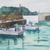 鎌倉市　腰越漁港の漁船