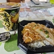 柚子こしょう塩だれチキンカツ丼と飲み干す一杯 味噌バターラーメン