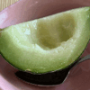 今シーズン2つ目！　我が家産メロン「グリーンムーンネット」美味〜い！