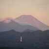 富士山がくっきりと