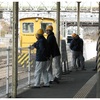 松川あいさつ駅で 2009.2