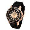!Best Aquasiss 96G017 Men's Quartz Watch Rugged Series Gold Tone Stainless Steel Case Black Rubber Strap