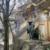 【日常記事】枝垂れ桜とお大師様