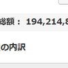 地球PF：1.94億円、前週比377万円増