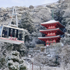 雪の日の岐阜公園散歩。