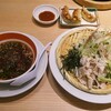 丸源ラーメン　味玉肉そばチャーハン餃子セット・冷やしつけ麺