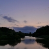 御所沼夕景/月景（茨城県古河市）