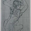 シーレ(Egon Schiele)：しゃがむ女