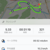 本日のランニング