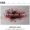 END.　WINTER SALE　セール価格からさらに20%OFF！