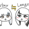 ▼ Hair≒Length