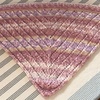 ふんわり三角ショールと斜め編みのマフラー
