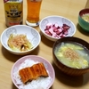 うな丼、白菜スープ