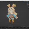 SDユニティちゃんモデルをBlenderに取り込む