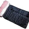 skinnydip メイクブラシケース ピンクベルベット ロール 筒型 PINK VELVET MAKEUP ROLL BAG