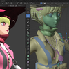 Blenderでキレイなお姉さんキャラを作ろう　メッシュをつなげる