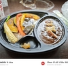 グリルチキンと焼き野菜の欧風カレー＋旨辛シーフードカップヌードル